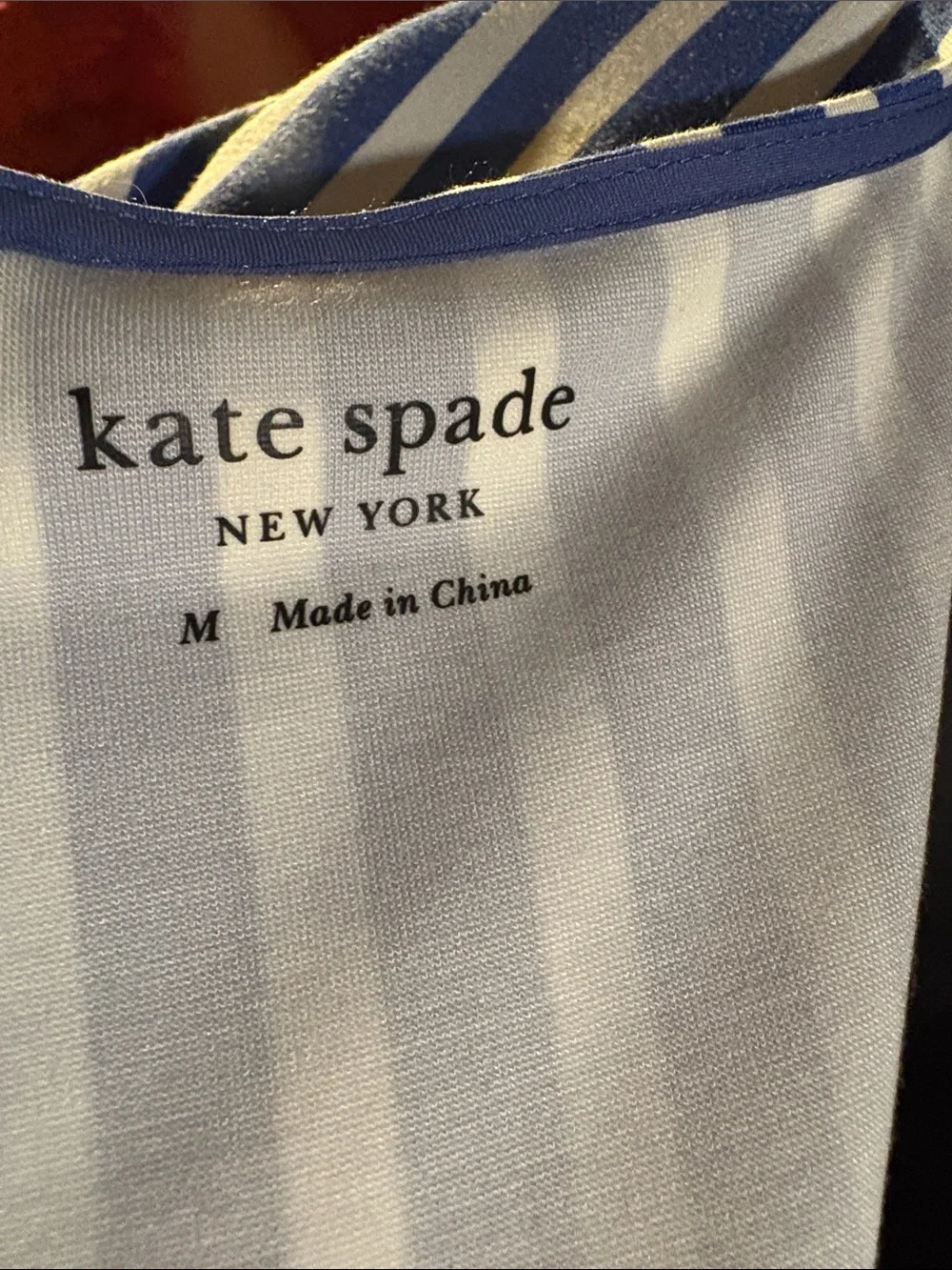 kate spade Striped Blue and White Fit-and-Flare Dress